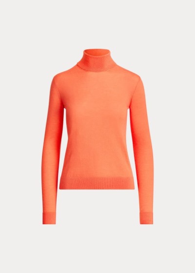 Sueter Ralph Lauren Mujer Naranjas - Cashmere Turtleneck - OSJXB9602